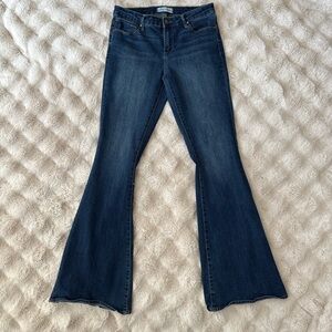 Articles Of Society Faith Flare Jeans, Women Size 29 Dark Wash Mid-Rise